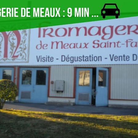 The Sunshine- Appart Cosy Proche Paris-Disney Avec Parking Prive Dans Residence Meaux Luaran gambar