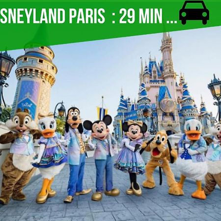The Sunshine- Appart Cosy Proche Paris-Disney Avec Parking Prive Dans Residence Meaux Luaran gambar