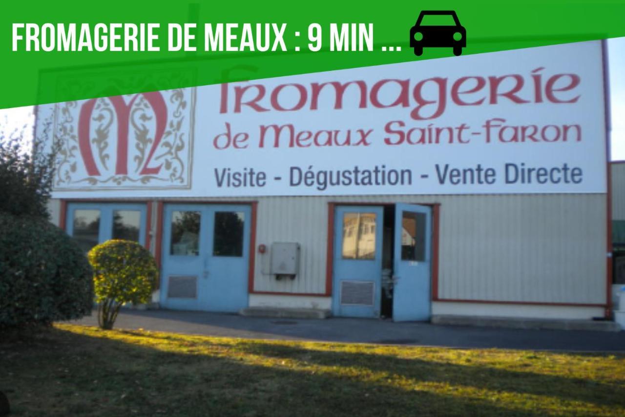 The Sunshine- Appart Cosy Proche Paris-Disney Avec Parking Prive Dans Residence Meaux Luaran gambar