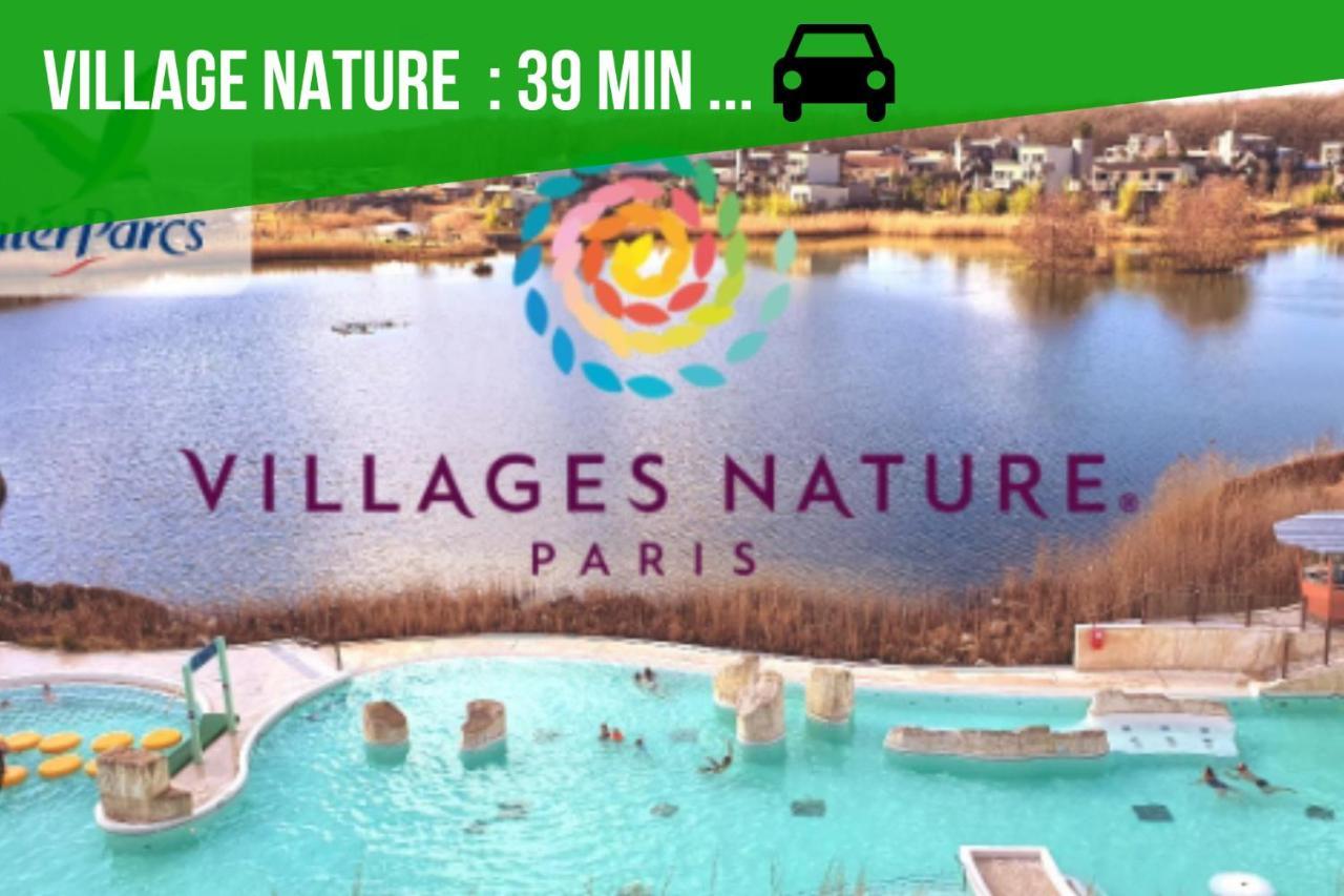 The Sunshine- Appart Cosy Proche Paris-Disney Avec Parking Prive Dans Residence Meaux Luaran gambar