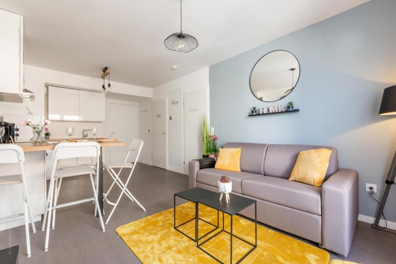 The Sunshine- Appart Cosy Proche Paris-Disney Avec Parking Prive Dans Residence Meaux Luaran gambar