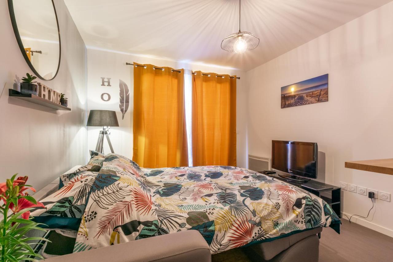 The Sunshine- Appart Cosy Proche Paris-Disney Avec Parking Prive Dans Residence Meaux Luaran gambar