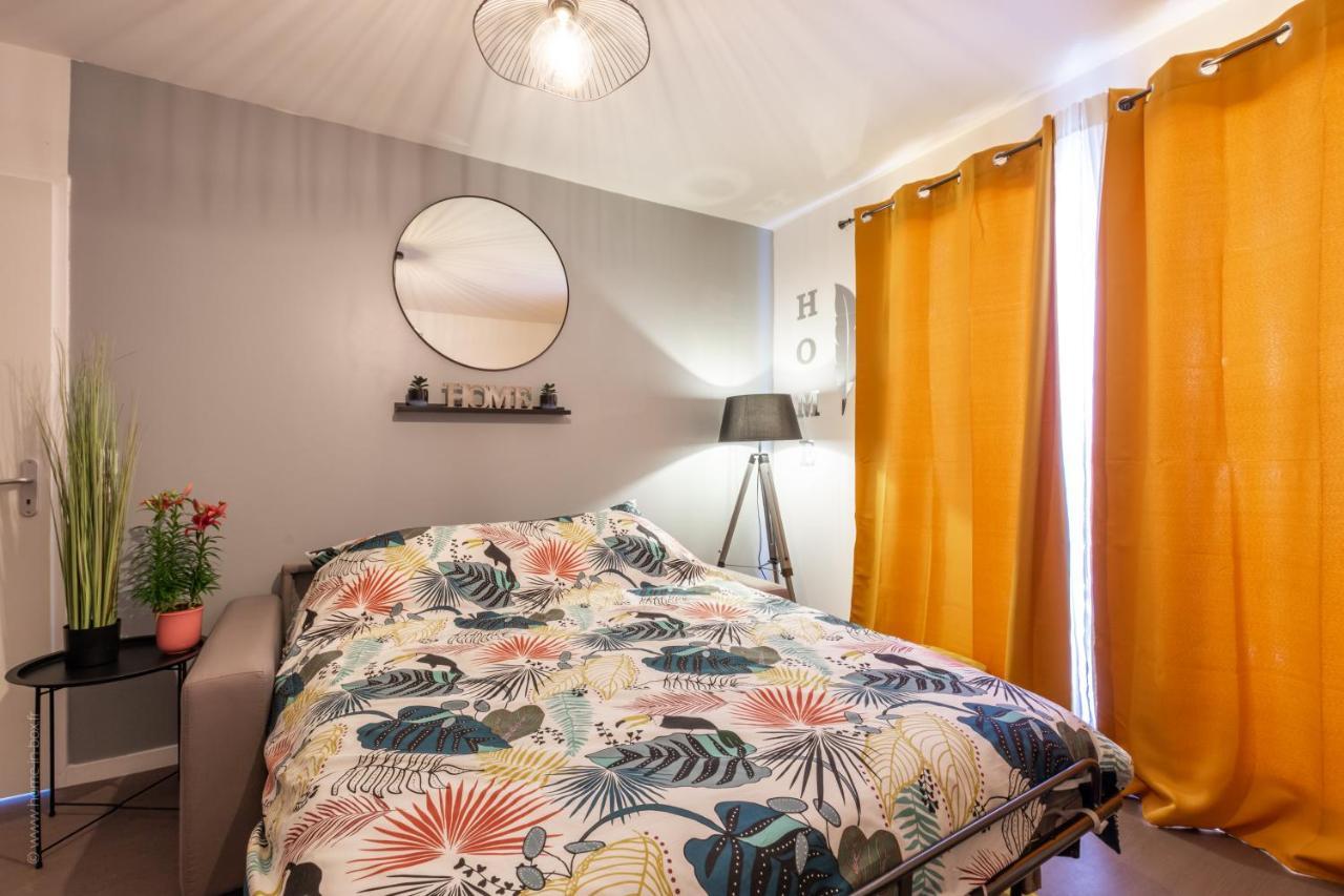 The Sunshine- Appart Cosy Proche Paris-Disney Avec Parking Prive Dans Residence Meaux Luaran gambar