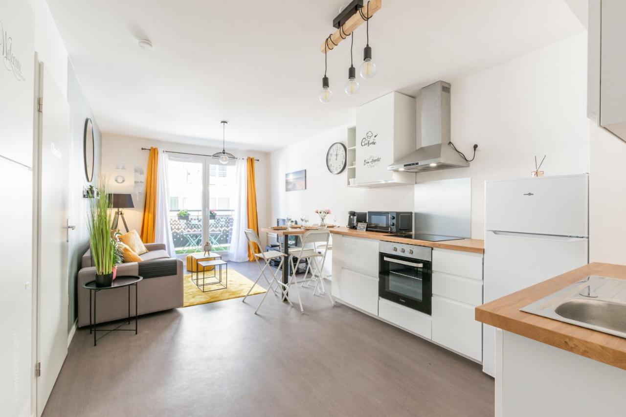 The Sunshine- Appart Cosy Proche Paris-Disney Avec Parking Prive Dans Residence Meaux Luaran gambar