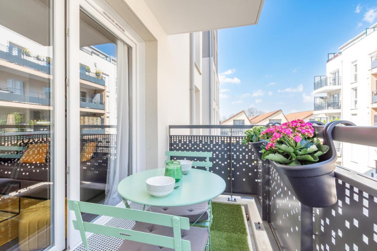 The Sunshine- Appart Cosy Proche Paris-Disney Avec Parking Prive Dans Residence Meaux Luaran gambar