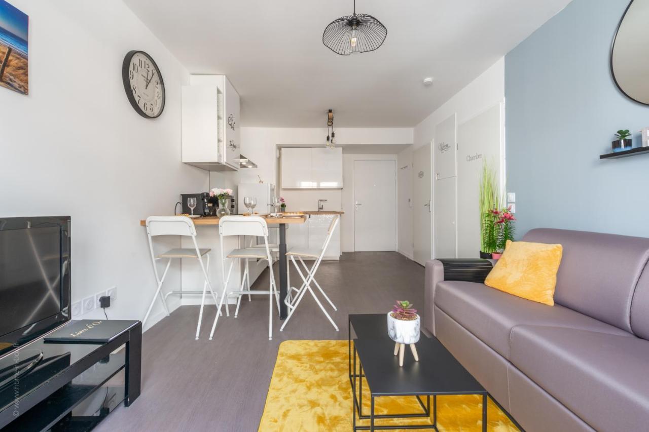 The Sunshine- Appart Cosy Proche Paris-Disney Avec Parking Prive Dans Residence Meaux Luaran gambar