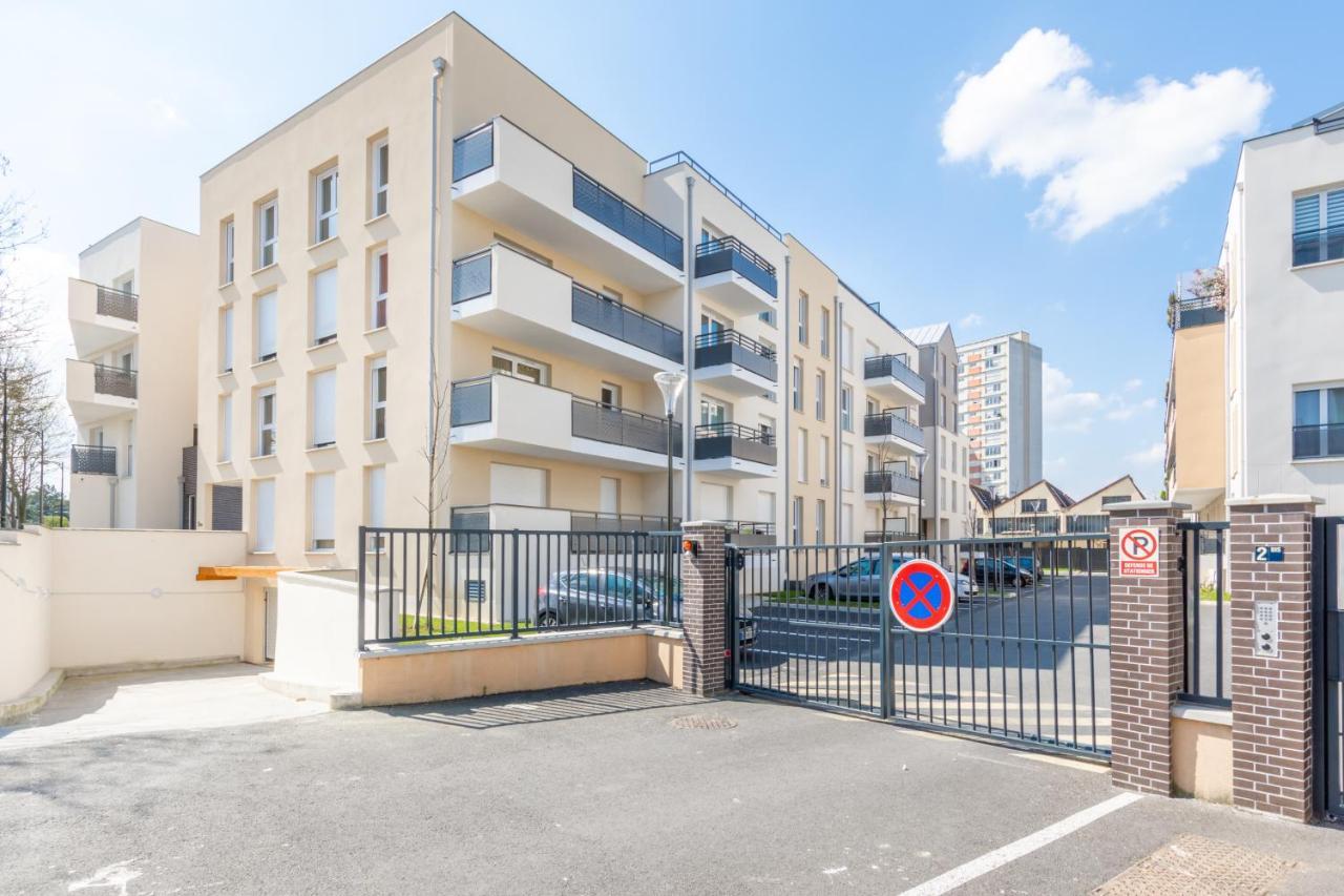The Sunshine- Appart Cosy Proche Paris-Disney Avec Parking Prive Dans Residence Meaux Luaran gambar