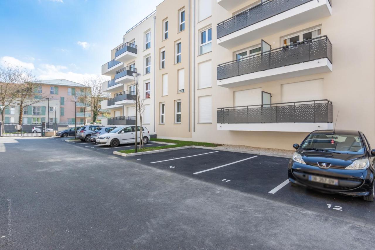 The Sunshine- Appart Cosy Proche Paris-Disney Avec Parking Prive Dans Residence Meaux Luaran gambar